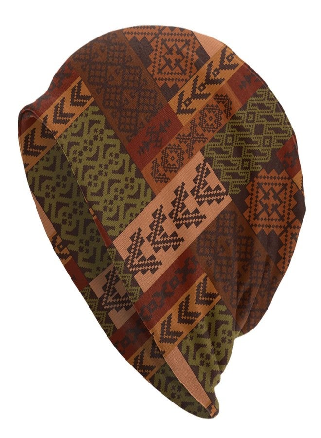 KKRMTUG African Beanie Hat for Women Men Fashion African Ethnic Tribal Style Print Knitted Hat Soft Stretchy Ski Beanie Cap Chemo Hat Unisex Skull Caps - Image 5
